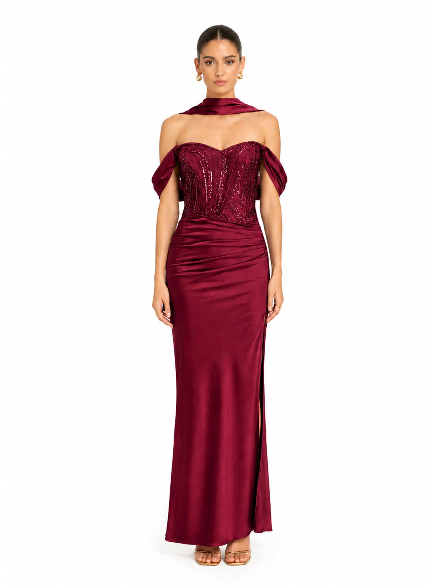 Vestido Pilar Vino