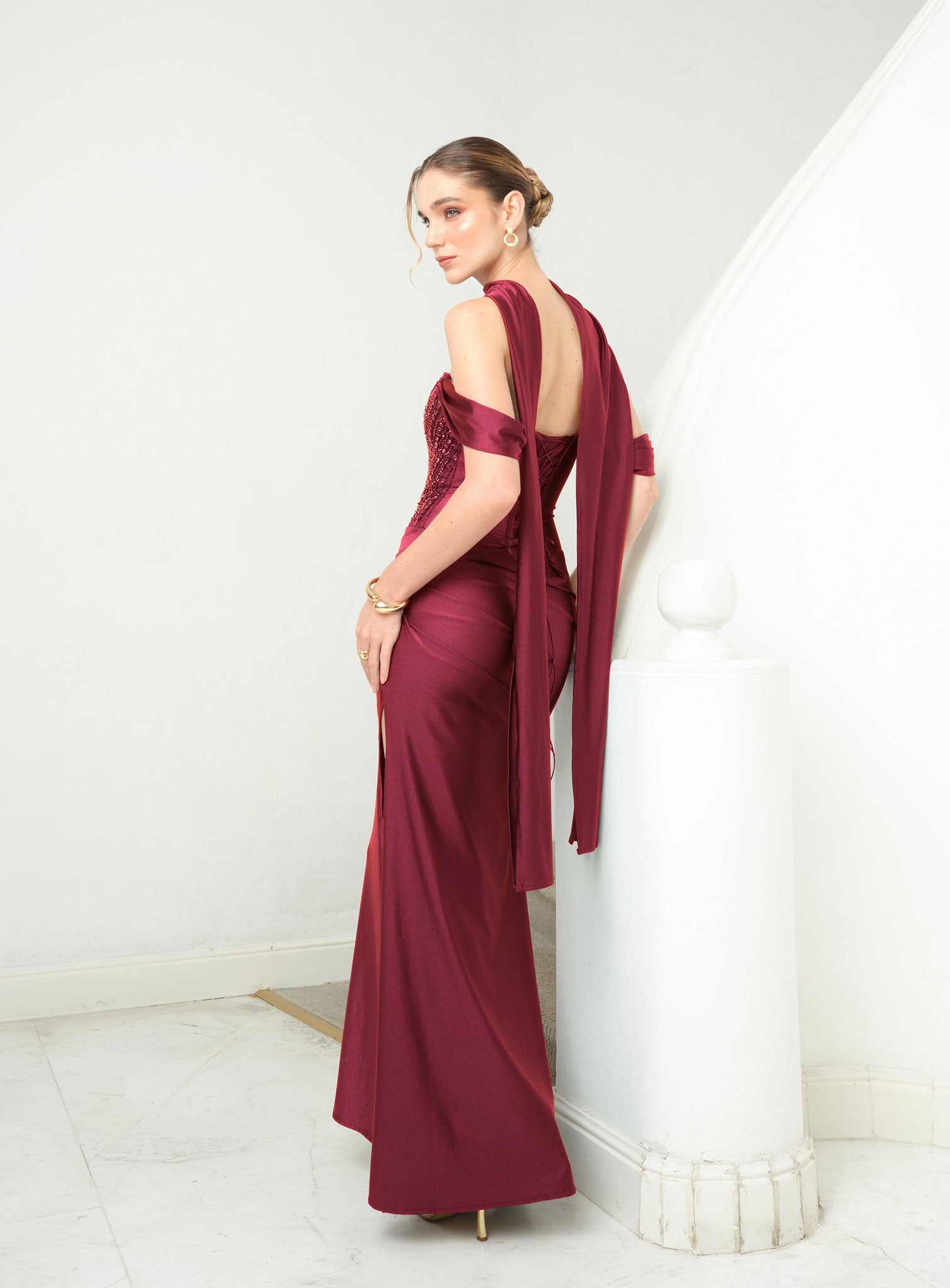 Vestido Pilar Vino