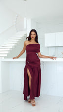 VESTIDO MIRANDA - ROJO VINO