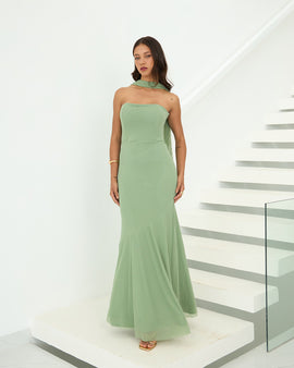 VESTIDO LARA - VERDE OLIVO