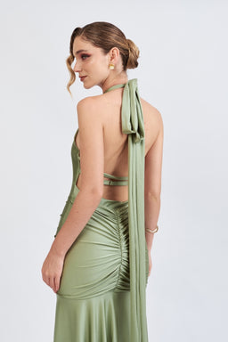 Vestido Clarissa Verde Olivo