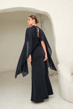 Vestido Lorena Azul Noche