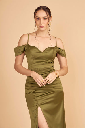 Vestido Ivana Verde Olivo