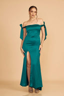 VESTIDO VIOLETA - VERDE BOTELLA