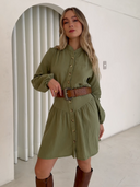 VESTIDO IRINA - VERDE MILITAR