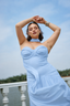 Vestido Madison Azul Italiano