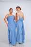 Vestido Lucia Azul Acero