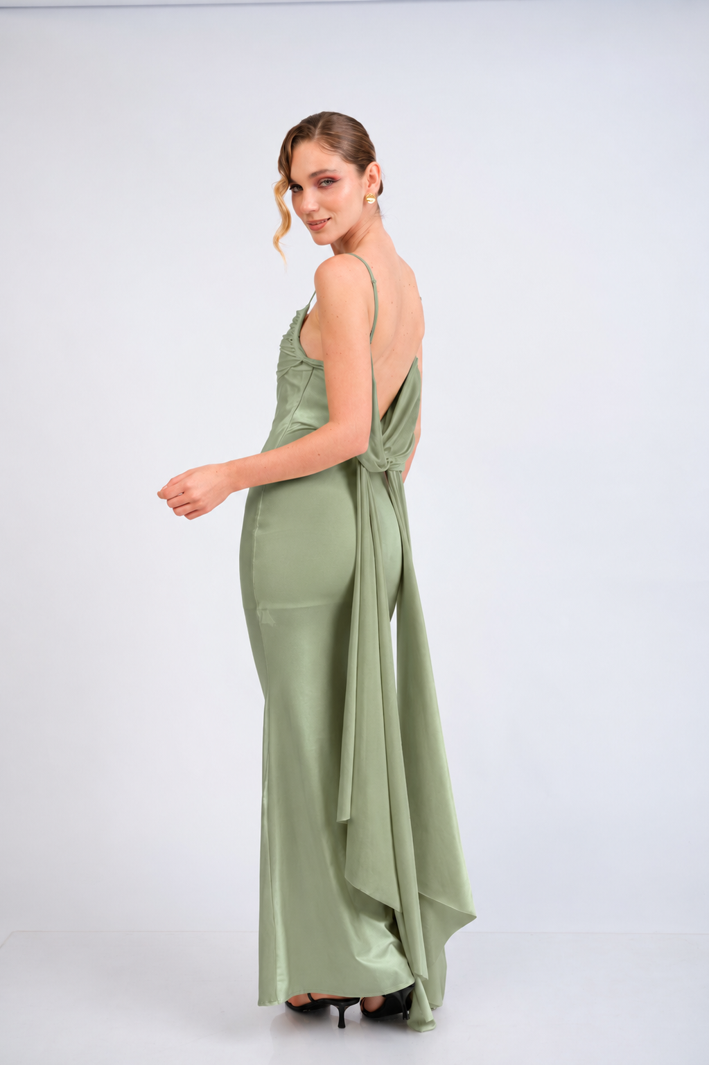 Vestido Lucia Verde Olivo