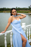 Vestido Madison Azul Italiano