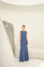 Vestido Mariana Azul Acero