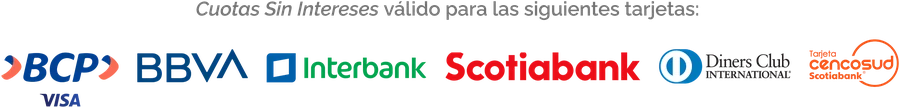 Tarjetas participantes: BCP, BBVA, Interbank, Scotiabank, Diners Club y Cencosud