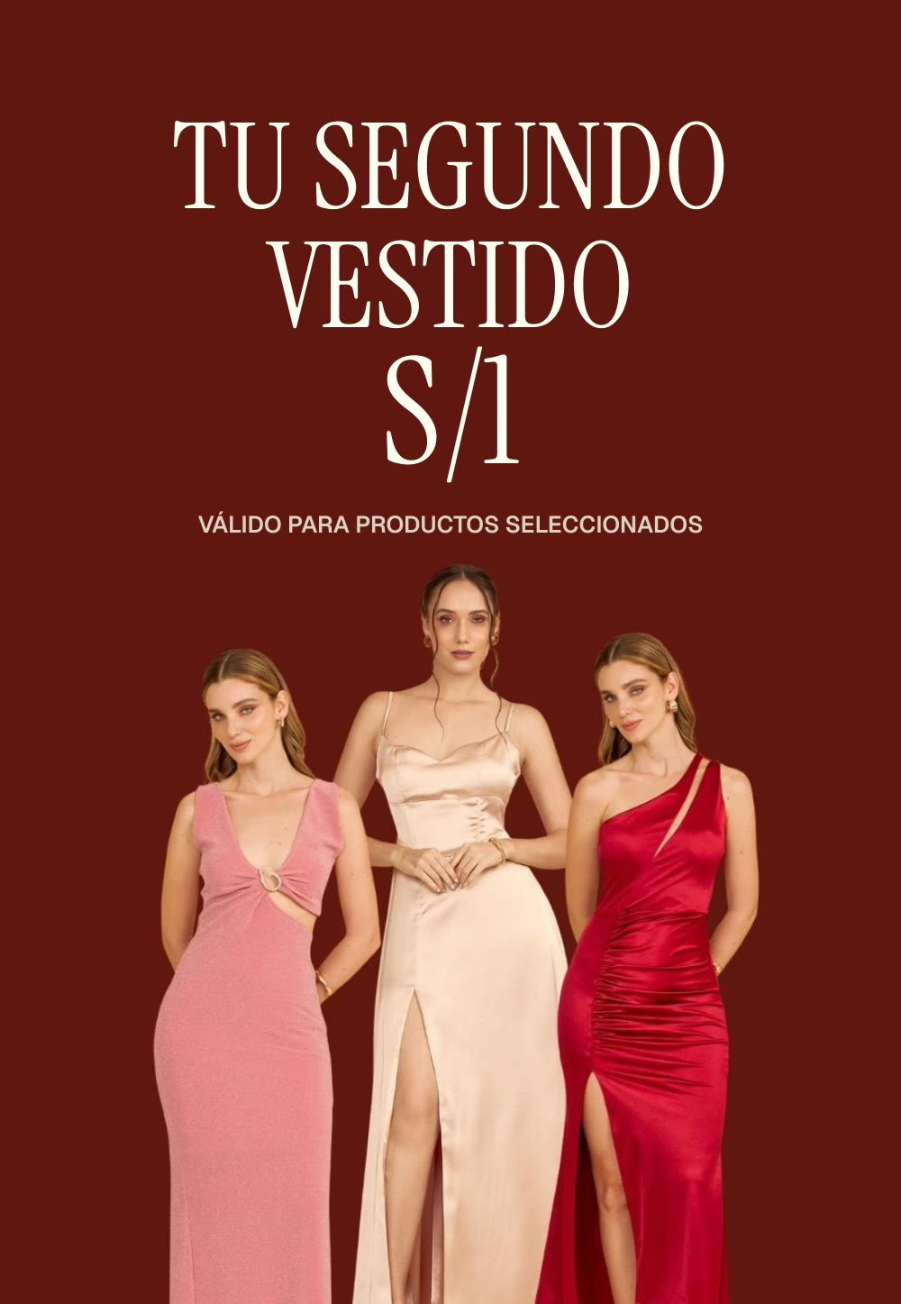 Tu segundo vestido a S/1 — productos seleccionados